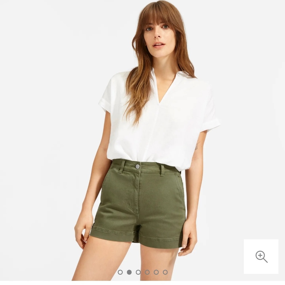 Everlane The Cotton Twill Short (Orange)